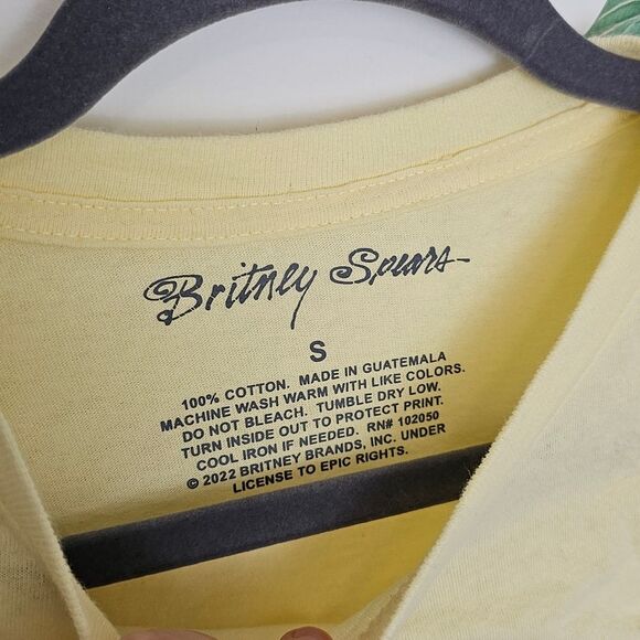 Britney Spears Britney Stronger T Shirt Baby T Size S Y2K McBling - Picture 4 of 5